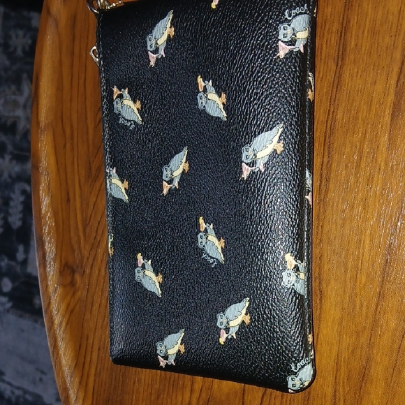 COACH Black Wristlet with Owl Design - Picture 4 of 7